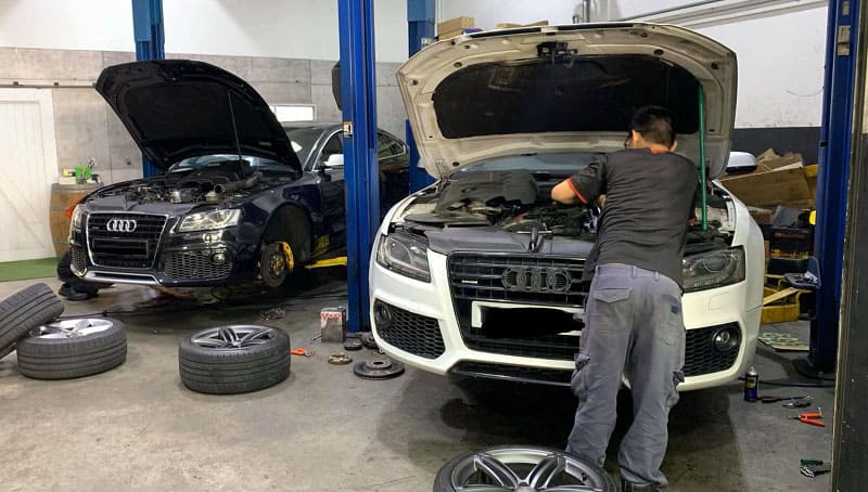 garage chuyên sửa xe Audi tại Bình Dương AGM Workshop