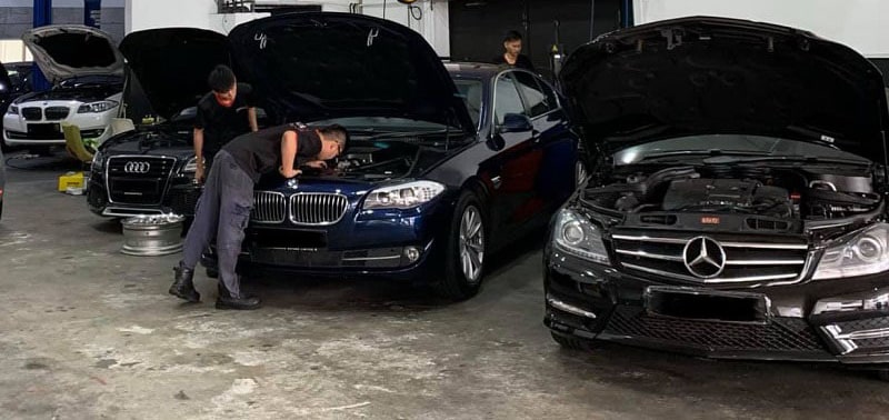 xưởng dịch vụ sửa ô tô Audi ở Bình Dương