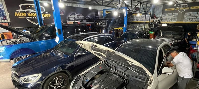 kiểm tra xe ô tô bị lật tại tphcm ở agm workshop