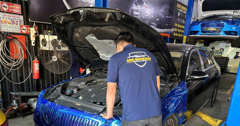 sửa xe ô tô ngập nước tại tphcm