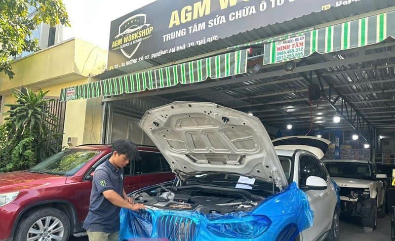 vệ sinh điều hòa ô tô tại tphcm agm workshop
