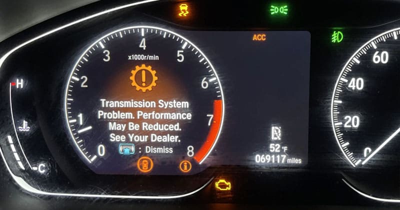 vì sao đèn báo lỗi hộp số ô tô sáng