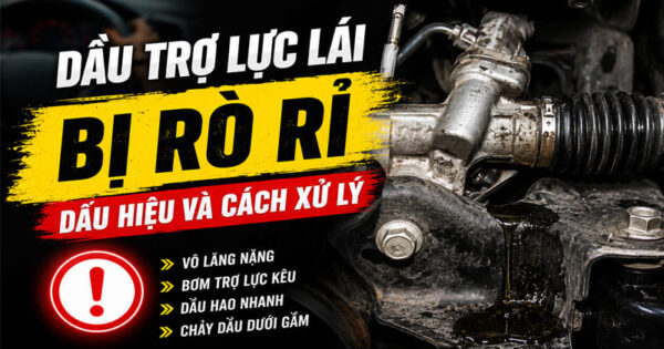 vì sao dầu trợ lực lái bị rò rì