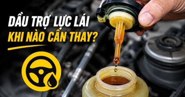 dầu trợ lực lái ô tô khi nào cần thay