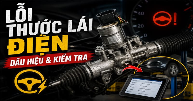 tìm hiểu dấu hiệu và cách kiểm tra lỗi thước lái điện ô tô