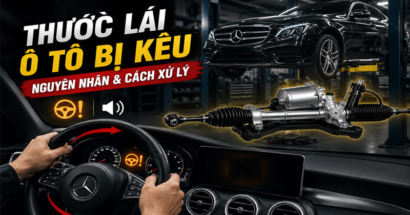 nguyên nhân và cách xử lý thước lái ô tô bị kêu
